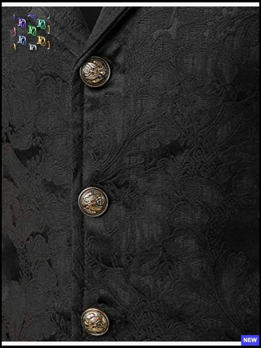 Slim Fit Gothic Steampunk Waistcoat Victorian Vest for Cosplay Wedding